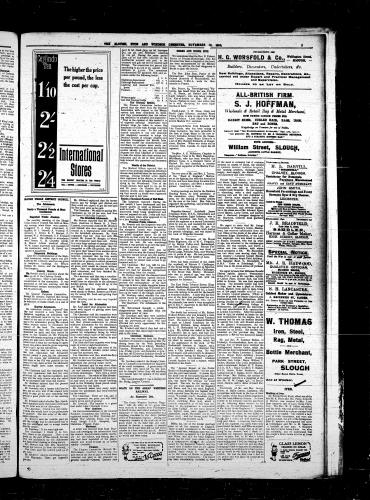 Slough, Eton & Windsor Observer, 18/11/1916, page 5.